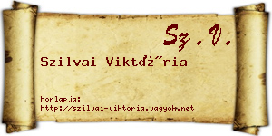 Szilvai Viktória névjegykártya