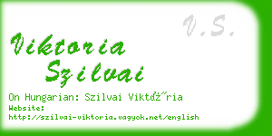 viktoria szilvai business card